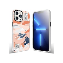 Youngkit iPhone Uyumlu 13 Pro Kılıf Baskılı Desenli YoungKit Kamuflaj Serisi Kapak ZORE-220135