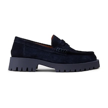 Deery Kadın Hakiki Süet Lacivert Loafer Ayakkabı - 02034zlcvc01 Lacivert