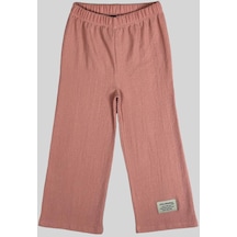 Pudra Bürümcük Bol Paça Pantolon 2062-3 Pudra
