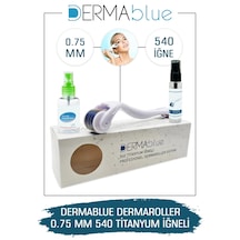 Dermablue 0.75mm Dermaroller 540 Titanyum Iğneli Orijinal Derma R
