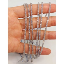 Bileklik Boy Labradorit Taşı Küp Şekilli Dizi 2.5mm 45304 Yarım Dizi 17cm Uzunluğundadır Çok Renkli