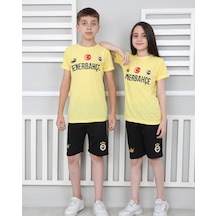 Fenerbahçe Taraftar Şortlu Alt Üst Takım Sarı