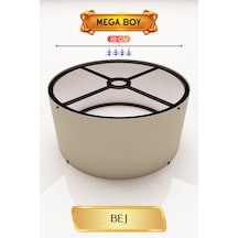 Bej Lambader Başlığı 35 Cm Mega Boy Çok Renkli