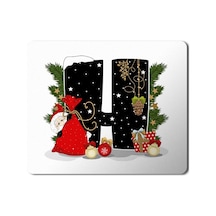 Yeni Yıl Merry Christmas Yılbaşı'na Özel H Harfi Mousepad Mouse Pad