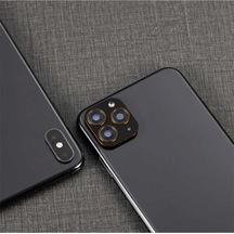 Apple Uyumlu iPhone Xs Max 6 5 Zore Cp 01 11 Pro Kamera Lens Dönüştürücü Gold