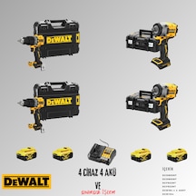 Dewalt DCD805NT + DCD805NT + DCF922NT + DCF922NT 4 Adet 5 Amper Akü + Şarj Aleti Set