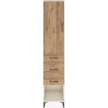 Arges Dolap 3 Raflı 3 Çekmeceli Tek Kapaklı 44x30x221 Aytaşı-çam Aytaşı