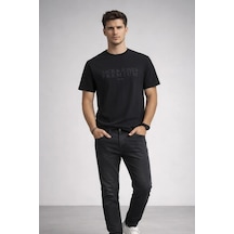 Jack & Jones Jakc&jones 12292403 0 Yaka Erkek Tshirt - Siyah SIYAH