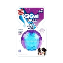 Gigwi Ball Sesli Sert Top Köpek Oyuncağı- Şeffaf Mavi Mor L