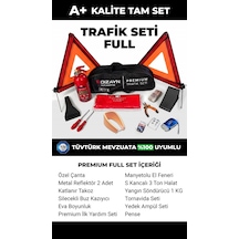 Araç Trafik Ve İlk Yardım Seti Full Paket 12 Parça Tüvtürk Mevuzata Uygun