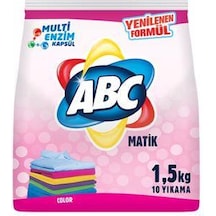 ABC Matik Renkliler Toz Çamaşır Deterjanı 10 Yıkama 1500 G