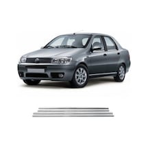 Fiat Albea 2002-2012 Modeller Arası Krom Cam Çıtası 4 Parça Paslanmaz Çelik