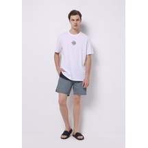 Colin's Colins Slim Fit Baskılı Erkek Mavi Deniz Şortu Cl1074690 Q1.v1 Inv İndigo