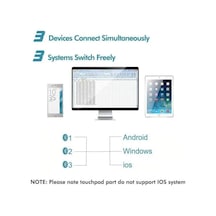 Hp Iclever Hassas Touchpadli Katlanır Bluetooth Klavye Gri