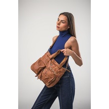 Ççs 18071 Kadın Omuz Çantası Camel