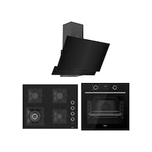 Ferre Fryart SC Serisi Wok'lu Siyah 3'lü  XE63CS-SC405-D063 Ankastre Set