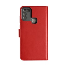 Mey İthalat İnfinix Hot 10 Play Kılıf Trend S Plus Kapaklı Kılıf - Kırmızı