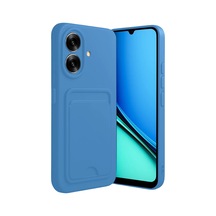 Realme Note 60 Kelvin Kartvizitli Silikon - Açık Mavi Langsdom Jm26 Kulaklık Modeli