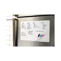 Magnetli Kalemli Buzdolabı Notluk 50x60 Cm - Magnet Planlayıcı Buzdolabı Not Panosu + 2 Kalem Sürpriz Hediyeli