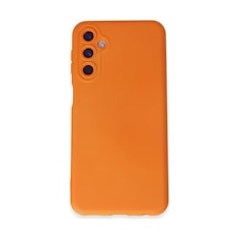 Samsung Galaxy Uyumlu M14 5g Kılıf Nano İçi Kadife Silikon - Turuncu İtdark35290