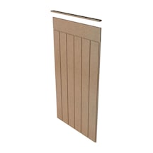 Dekoratif, Duvar Çıtası, Ahşap Duvar Paneli, Boyanabilir, Ham, Mdf, 54x103 1 Adet