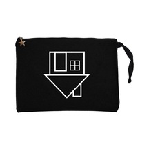 The Neighbourhood Black Logo Siyah Clutch Astarlı Cüzdan / El Çantası
