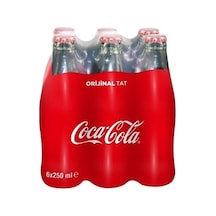 Coca Cola Cam Şişe Kola 250 Ml 6'lı