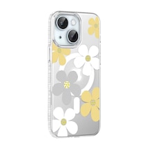 İphone 14 Floral Magsafe Kapak - Sarı