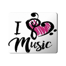 I Love Music Mouse Pad Mousepad