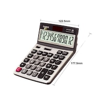 Casio Dx-120St 12 Hane Oynar Başlıklı Masaüstü Hesap Makinesi