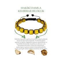 Üretici Sertifikalı Küp Kesim Şeffaf Doğal Damla Kehribar Bilekli Çok Renkli
