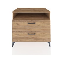Kronos Şifonyer Tek Raflı 2 Çekmeceli 88x59x80 Çam-çam Çam