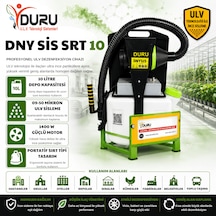 Duru Dny Sis Srt 10 10 L Sırt Tipi Ve Portatif Elektrikli U.l.v. Cihazı Dezenfeksiyon İlaçlama Ve Sisleme Makinesi