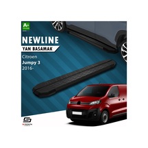 S-dizayn Citroen Jumpy 3 Kısa Şase Newline Siyah Yan Basamak 213 Cm 2016 Üzeri A+ Kalite