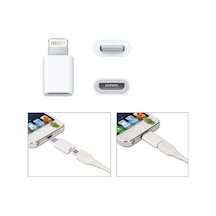 Apple Uyumlu iPhone 5 5S 5C 6 6S Plus 7 7S 8 Pin Micro Usb Çevirici