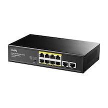 Cudy FS1010P 8 Port 10/100mbps 120W Poe+ 2 Uplink Portlu Vlan Cctv Rack Mount Metal Switch