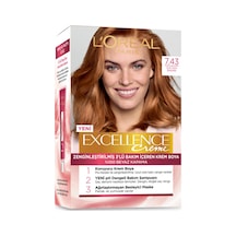 3 Adet L'oréal Paris Excellence Creme Saç Boyası - 7.43 Sultan Bakırı