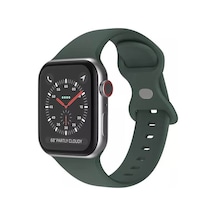 Wozlo iOS Uyumlu Watch 1, 2, 3, 4, 5, 6, 7, Se Silikon Kordon Kayış - S-m Beden 42/44/45mm - Haki Yeşil