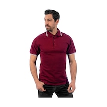 Şensel, Polo Yaka Tişört, Bordo-Beyaz -136E3615- Tshirt, T-shirt Bordo