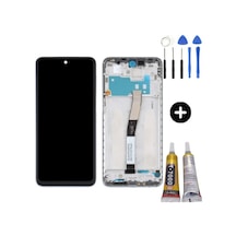 Xiaomi Redmi Note 9 Pro Uyumlu Çıtalı A Kalite Lcd Ekran Dokunmatik Beyaz + Montaj Seti