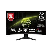MSI MAG 32C6X 31.5" 250 Hz 1 Ms Full HD Adaptive Sync VA Kavisli Oyuncu Monitör