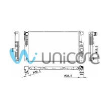 Su Radyatörü Bmw 5 Serisi F10 Lcı, F11 Lcı 5.20i 1.6turbo, 2.0 N20 2012-2017 600 345 / 17 11 7 626 5