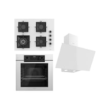 Ferre Fryart Serisi Beyaz Ankastre Set SC406-WFA - QEP63CB - D078