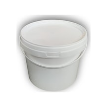 Decotone 5 Lt Plastik Kapaklı Kova Hobi Boya Gıda Yoğurt Kovası Beyaz 10 Adet Diğer