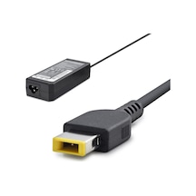20v 4.5a 90w Laptop Adaptörü - Usb Tip Sarı Kare Uç - Ibm Uyumlu - Siyah Hd784