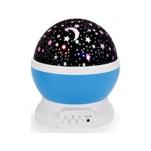 Yıldız Projeksiyon Lambası, Dönen Gece Lambası, Renkli Led Işıklı Galaksi Projektörü, Çocuk Odası Ve Bebek Odası İçin Dekoratif Masa Lambası, Usb Ve Pil İle Çalışan Gece Işığı .