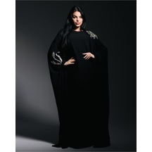 Crystalia Wave Abaya Siyah