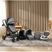 5 Li Set Amortisörlü Bebek Arabası Taşıma Puset Portbebe Bebek Bakım Çantası Sallanır Ana Kucağı