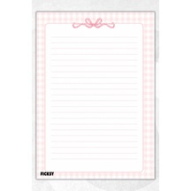 A4 Bloknot Çizgili Defter - 50 Yaprak - Memopad - Notepad - Not Defteri - Not Kağıdı Çok Renkli Çok Renkli