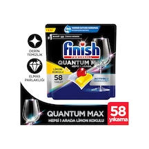 Finish Quantum Max Limonlu Bulaşık Makinesi Deterjanı 58 Tablet